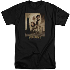 Lord Of The Rings Tt Poster Men's 18/1 Tall Cotton Short-Sleeve T-Shirt