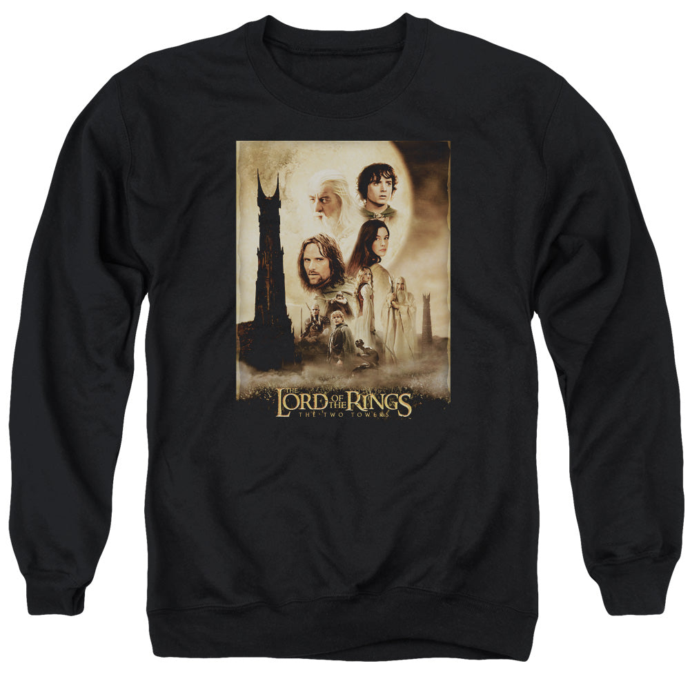 Lord Of The Rings Tt Poster Men's Crewneck 50 50 Poly Long-Sleeve T-Shirt