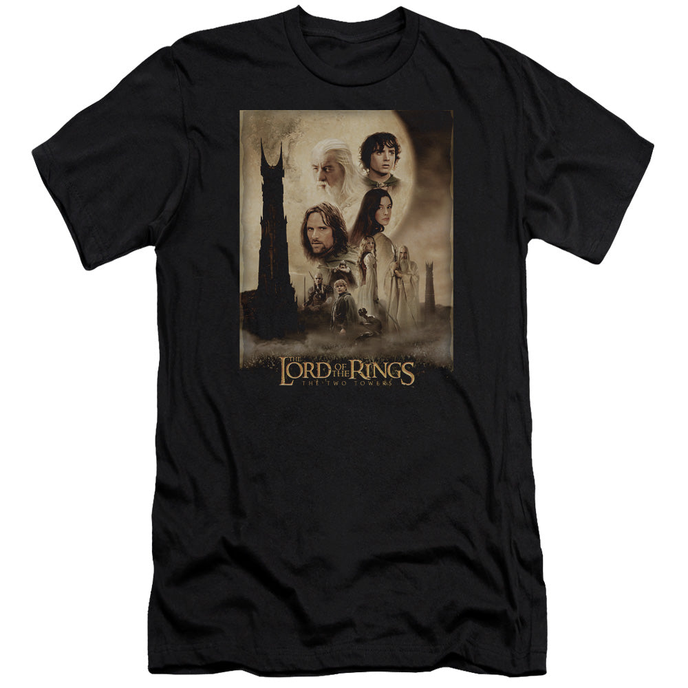 Lord Of The Rings Tt Poster Men's Ultra-Soft 30/1 Cotton Slim Short-Sleeve T-Shirt