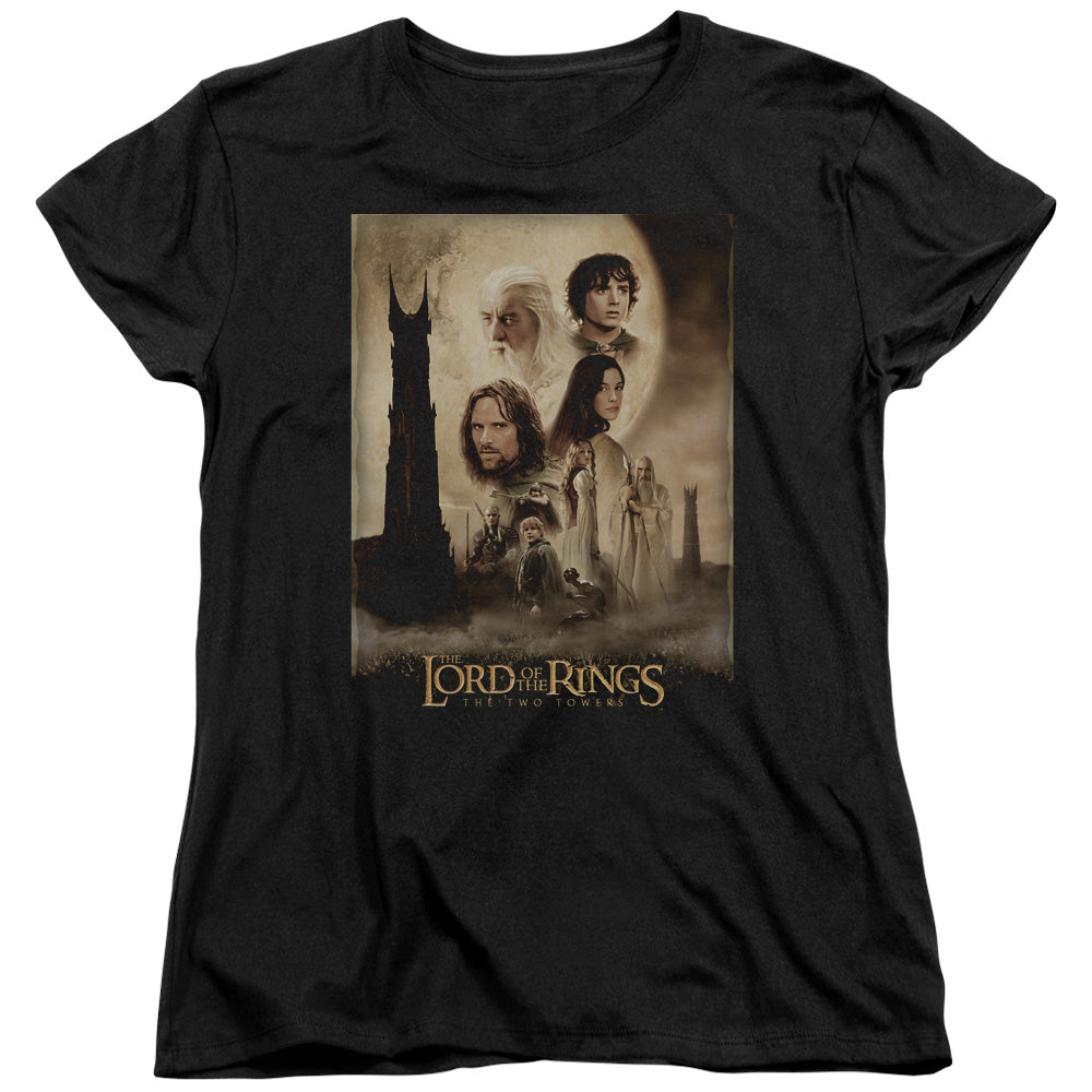 Lord Of The Rings Tt Poster Women's 18/1 Cotton Short-Sleeve T-Shirt