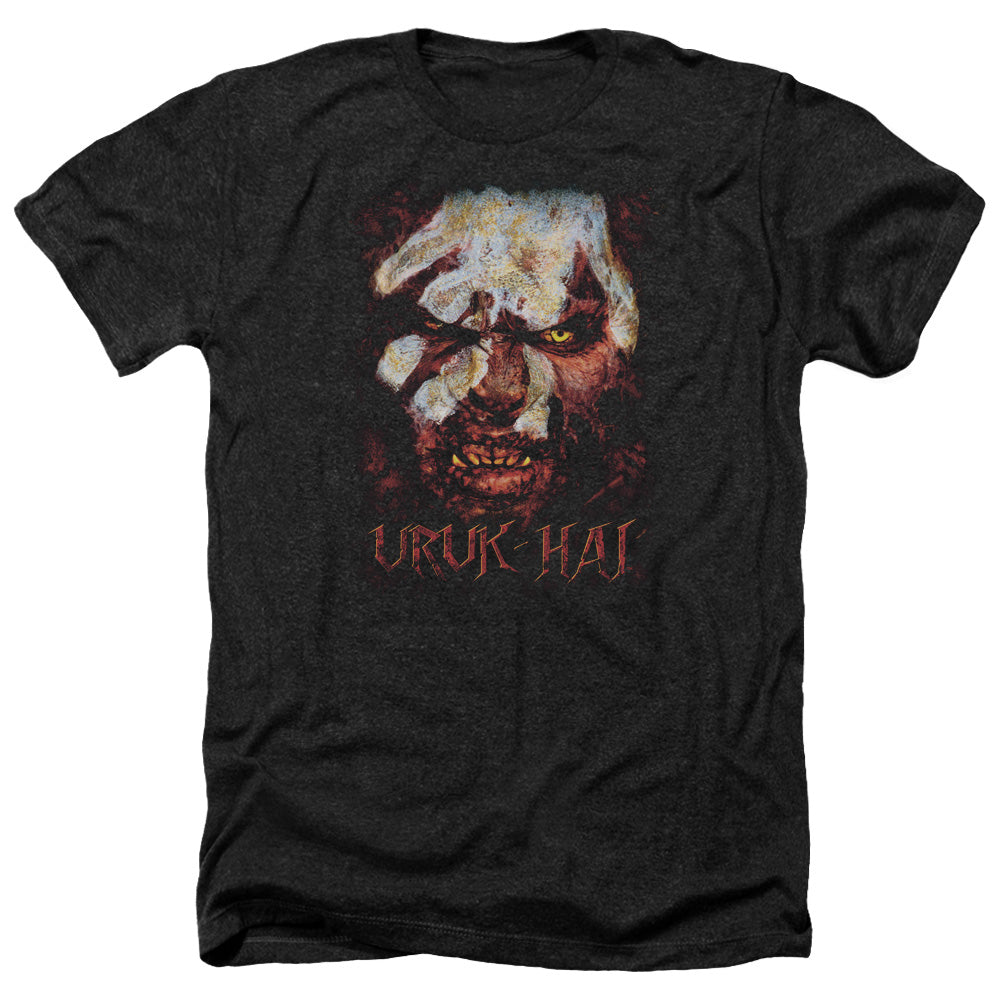 Lord Of The Rings Uruk Hai Men's 30/1 Heather 60 40 Poly Short-Sleeve T-Shirt