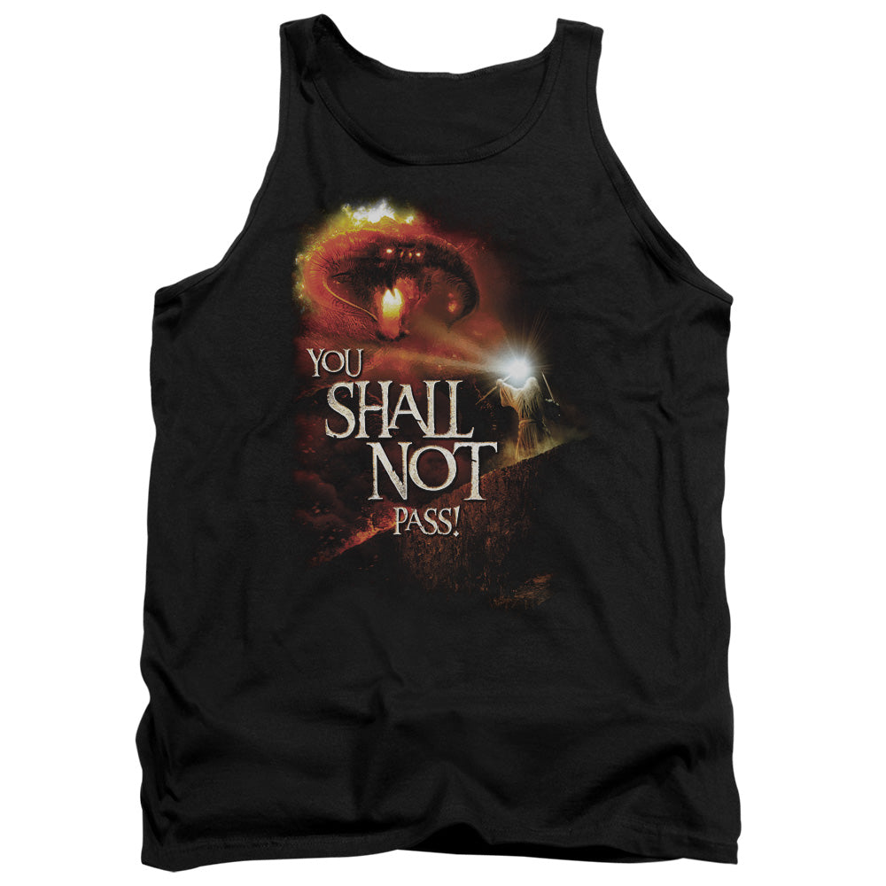 Lord Of The Rings You Shall Not Pass Men's 18/1 Cotton Tank Top