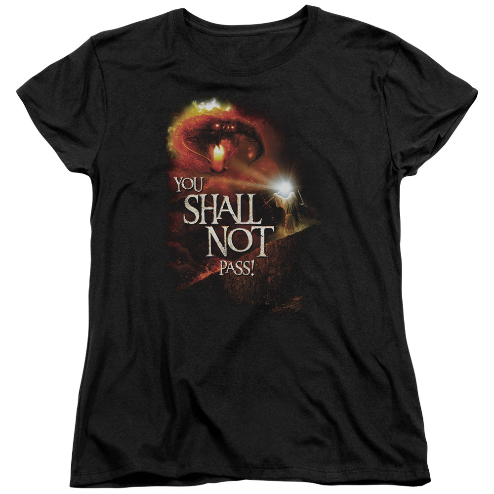 Lord Of The Rings You Shall Not Pass Women's 18/1 Cotton Short-Sleeve T-Shirt