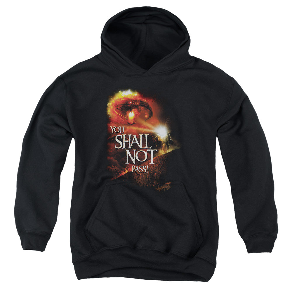 Lord Of The Rings You Shall Not Pass Youth Cotton Poly Pull-Over Hoodie