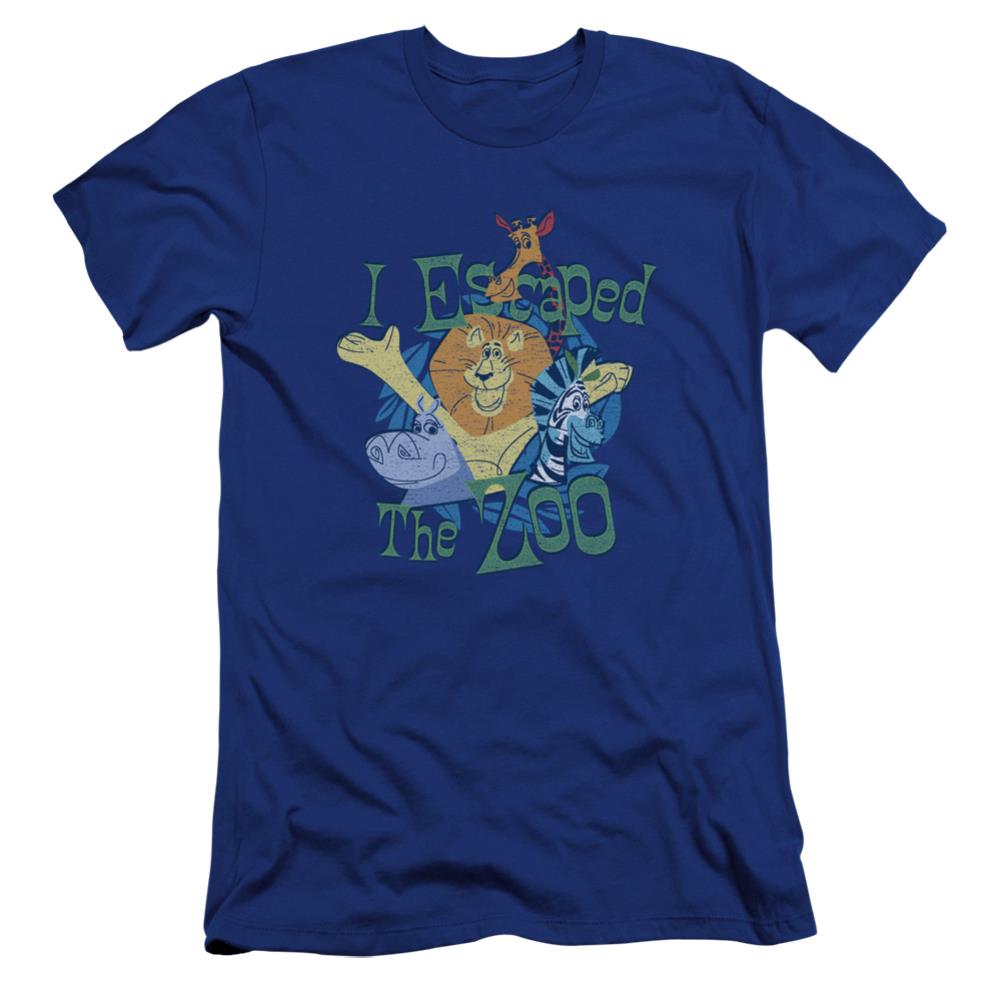 Madagascar Escaped Men's Ultra-Soft 30/1 Cotton Slim Short-Sleeve T-Shirt