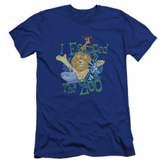 Madagascar Escaped Men's Ultra-Soft 30/1 Cotton Slim Short-Sleeve T-Shirt