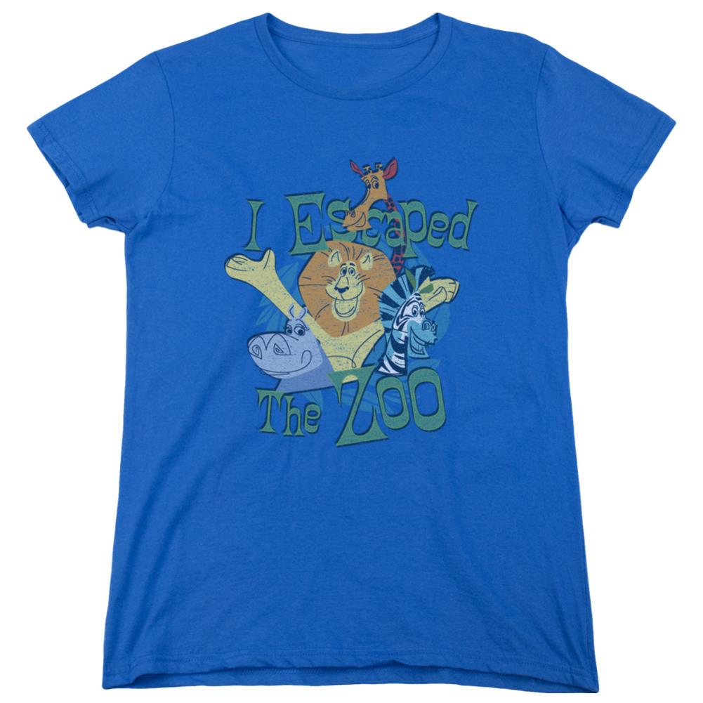 Madagascar Escaped Women's 18/1 Cotton Short-Sleeve T-Shirt