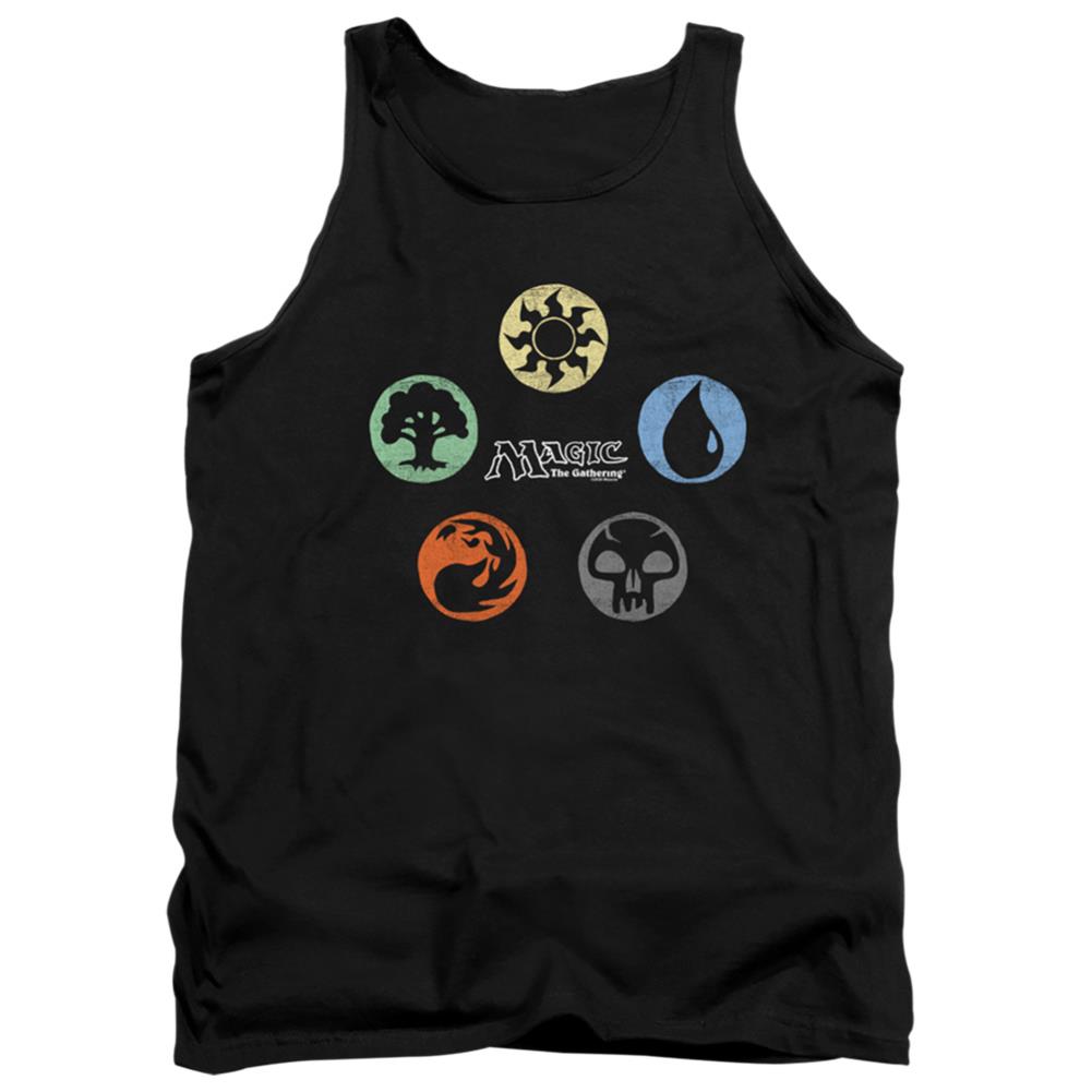 Magic The Gathering 5 Colors Men's 18/1 Cotton Tank Top