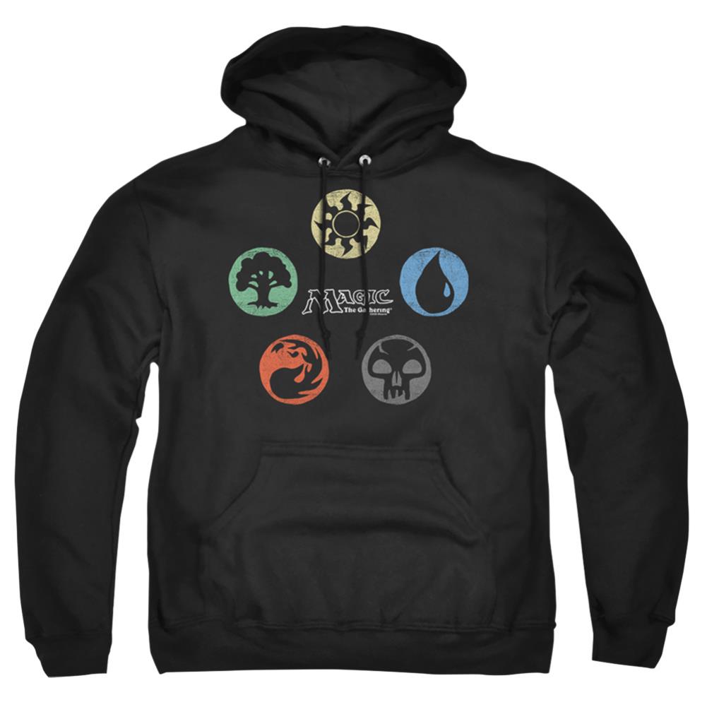 Magic The Gathering 5 Colors Men's Pull-Over 75 25 Poly Hoodie