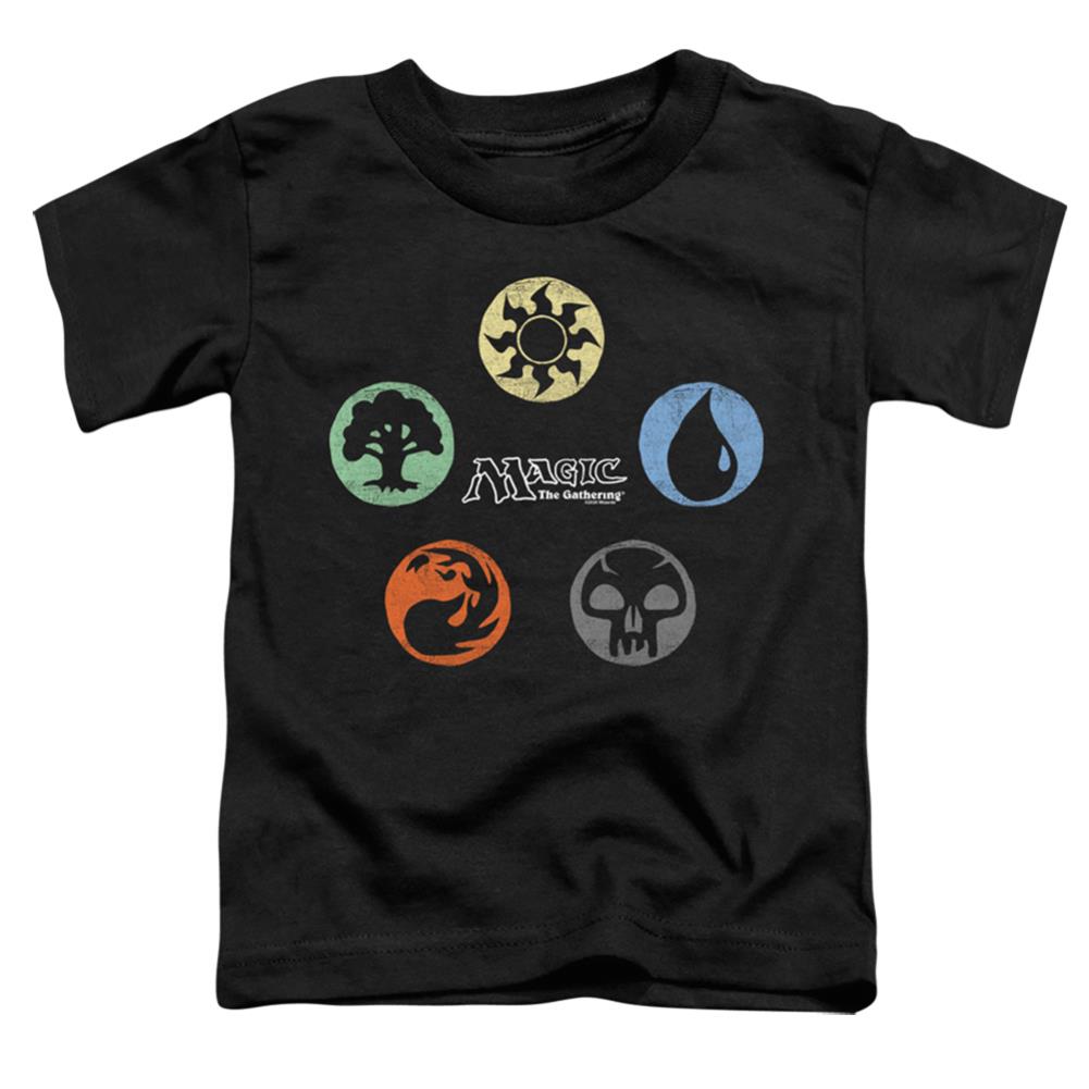 Magic The Gathering 5 Colors Toddler 18/1 Cotton Short-Sleeve T-Shirt