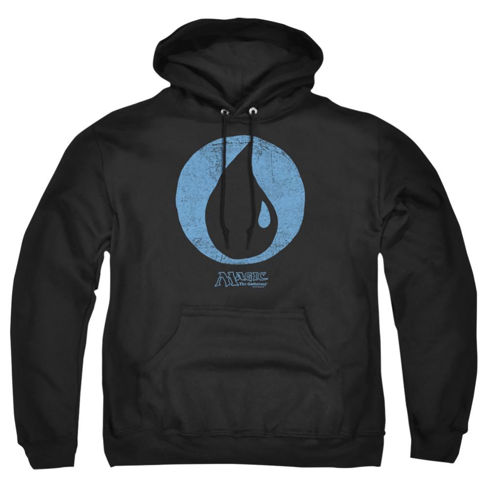 Magic The Gathering Blue Symbol Men's Pull-Over 75 25 Poly Hoodie