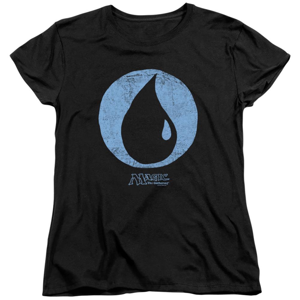 Magic The Gathering Blue Symbol Women's 18/1 Cotton Short-Sleeve T-Shirt