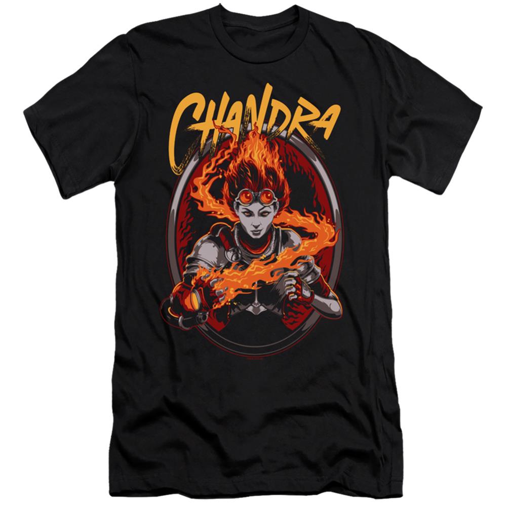 Magic The Gathering Chandra Men's Ultra-Soft 30/1 Cotton Slim Short-Sleeve T-Shirt