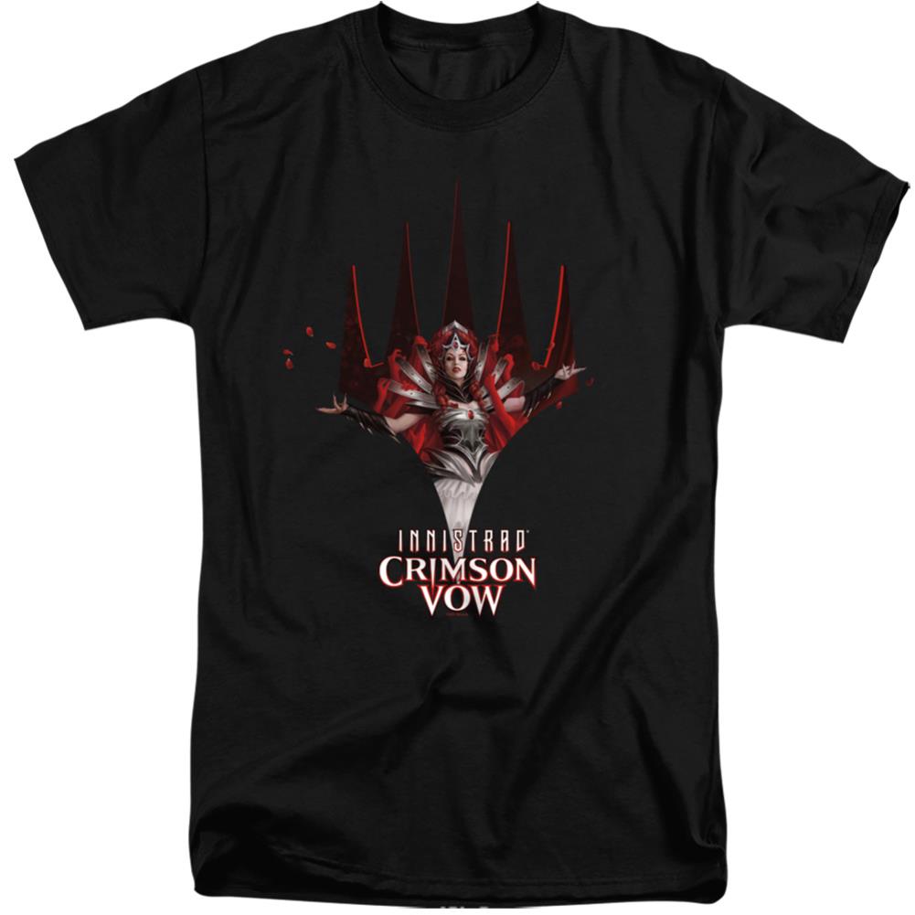 Magic The Gathering Crimson Vow Logo Men's 18/1 Tall Cotton Short-Sleeve T-Shirt