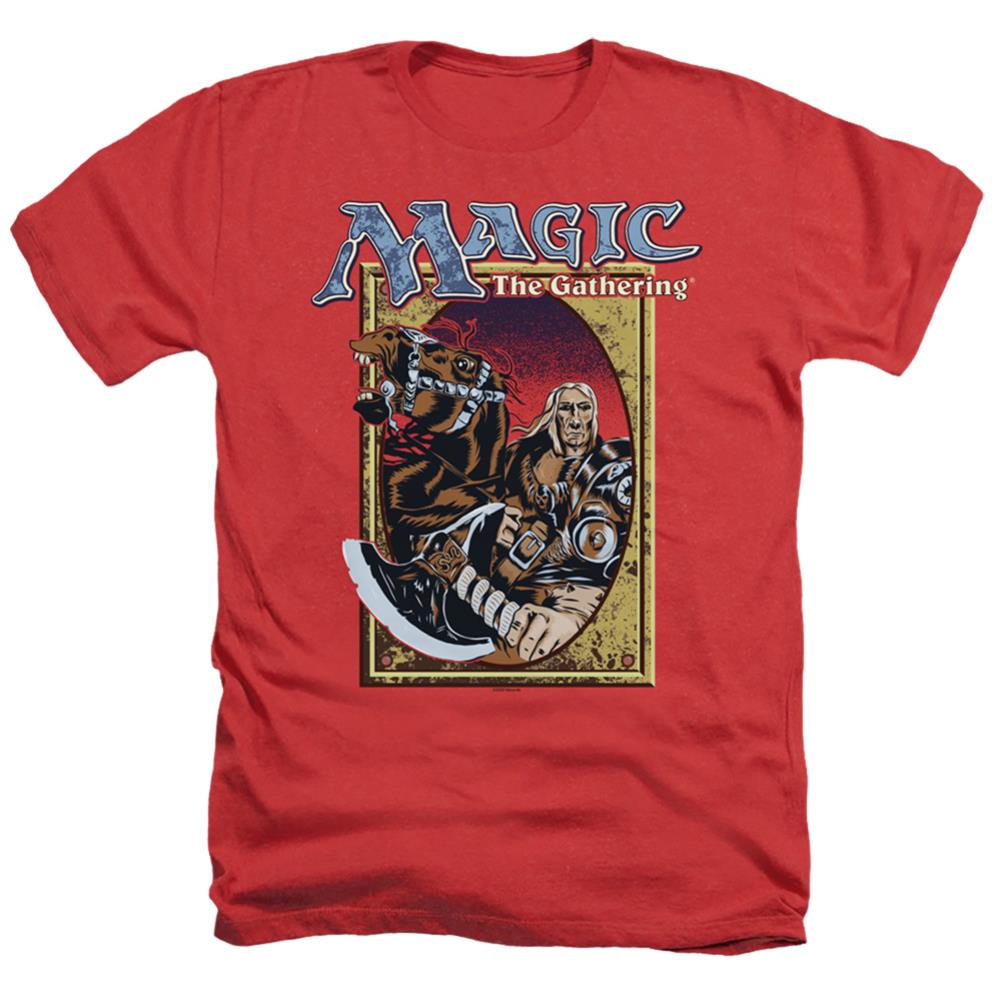 Magic The Gathering Fifth Edition Deck Art Men's 30/1 Heather 60 40 Poly Short-Sleeve T-Shirt