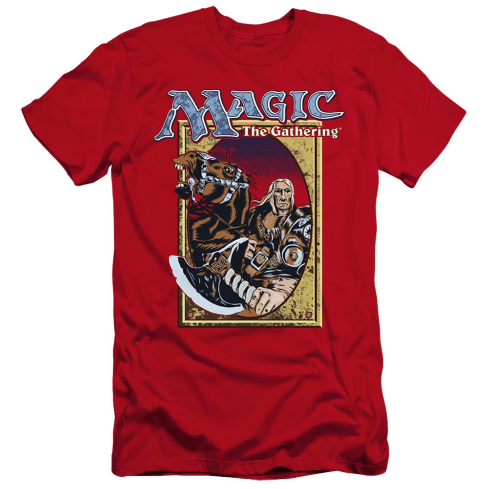 Magic The Gathering Fifth Edition Deck Art Men's Ultra-Soft 30/1 Cotton Slim Short-Sleeve T-Shirt