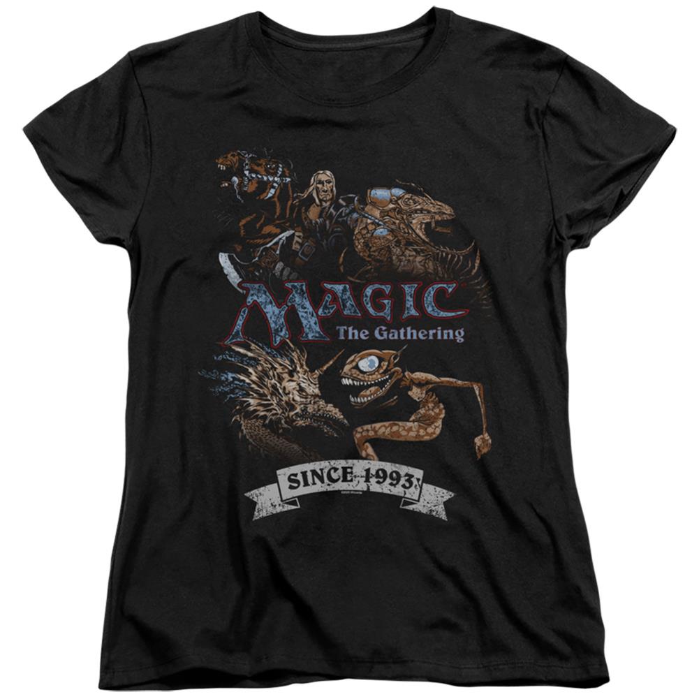 Magic The Gathering Four Pack Retro Women's 18/1 Cotton Short-Sleeve T-Shirt