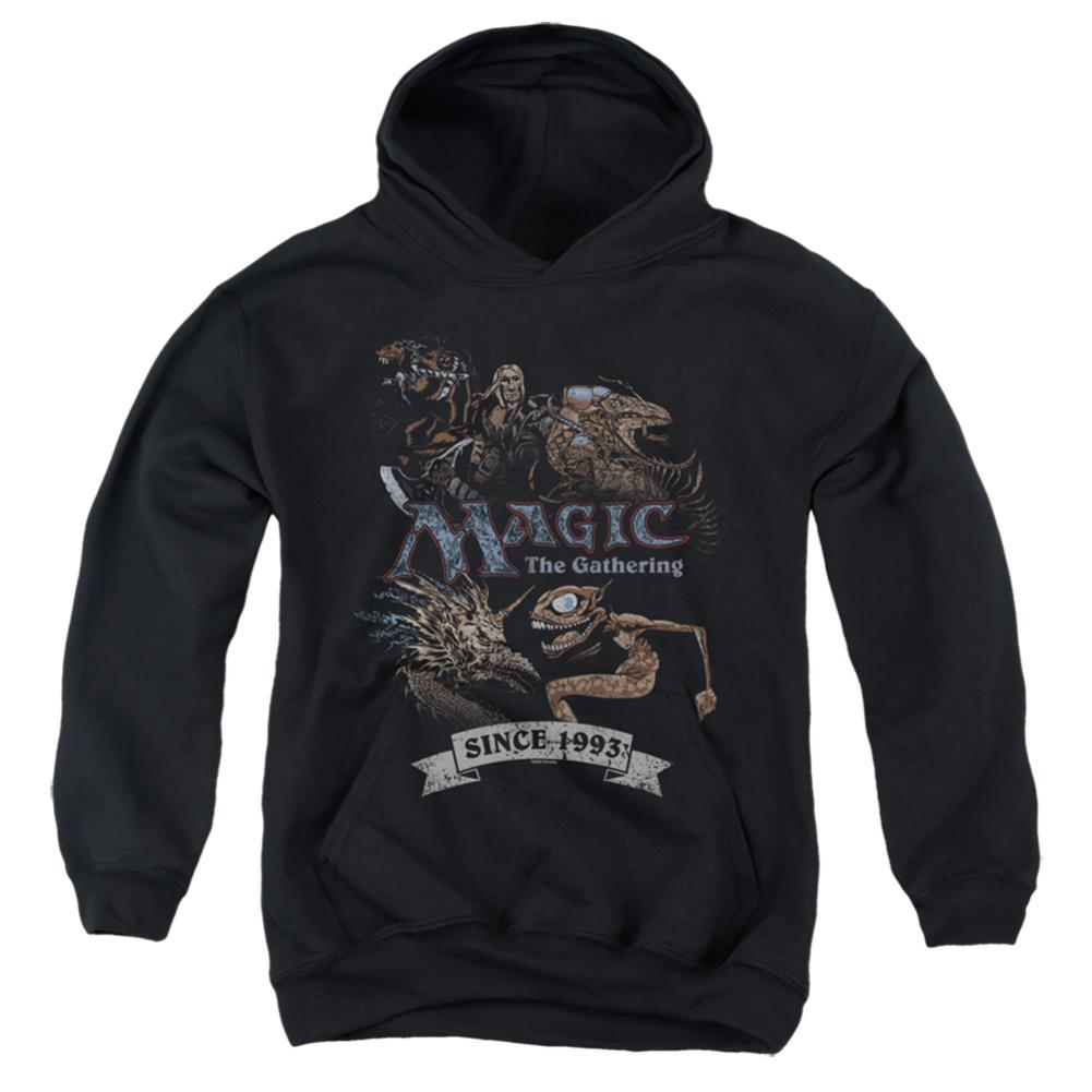 Magic The Gathering Four Pack Retro Youth Cotton Poly Pull-Over Hoodie