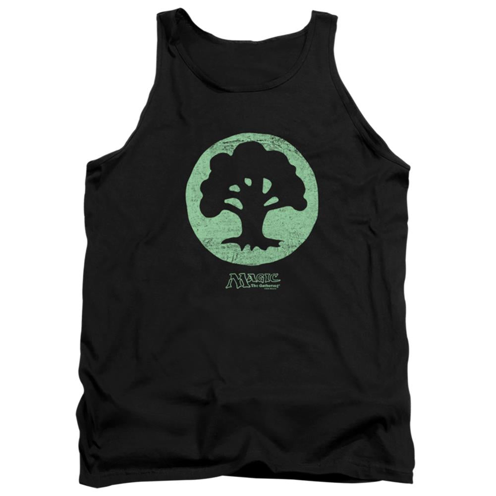 Magic The Gathering Green Symbol Men's 18/1 Cotton Tank Top