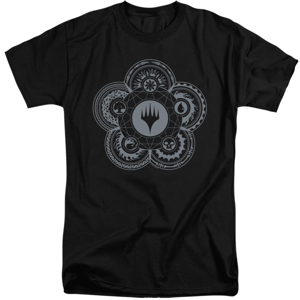 Magic The Gathering Icon Glyph Men's 18/1 Tall Cotton Short-Sleeve T-Shirt