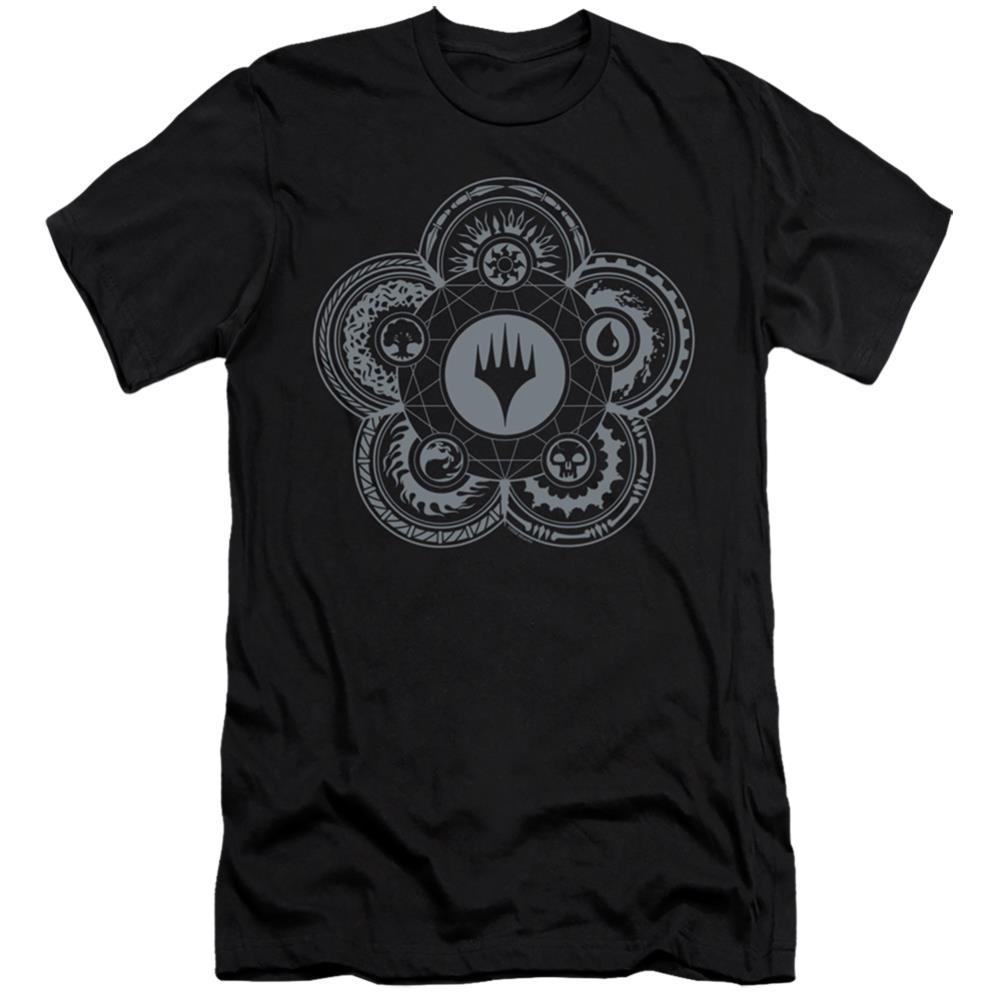Magic The Gathering Icon Glyph Men's Ultra-Soft 30/1 Cotton Slim Short-Sleeve T-Shirt