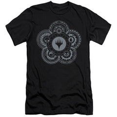 Magic The Gathering Icon Glyph Men's Ultra-Soft 30/1 Cotton Slim Short-Sleeve T-Shirt