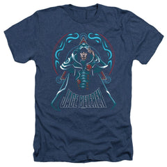 Magic The Gathering Jace Men's 30/1 Heather 60 40 Poly Short-Sleeve T-Shirt