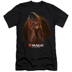 Magic The Gathering Nicol Bolas Men's Ultra-Soft 30/1 Cotton Slim Short-Sleeve T-Shirt