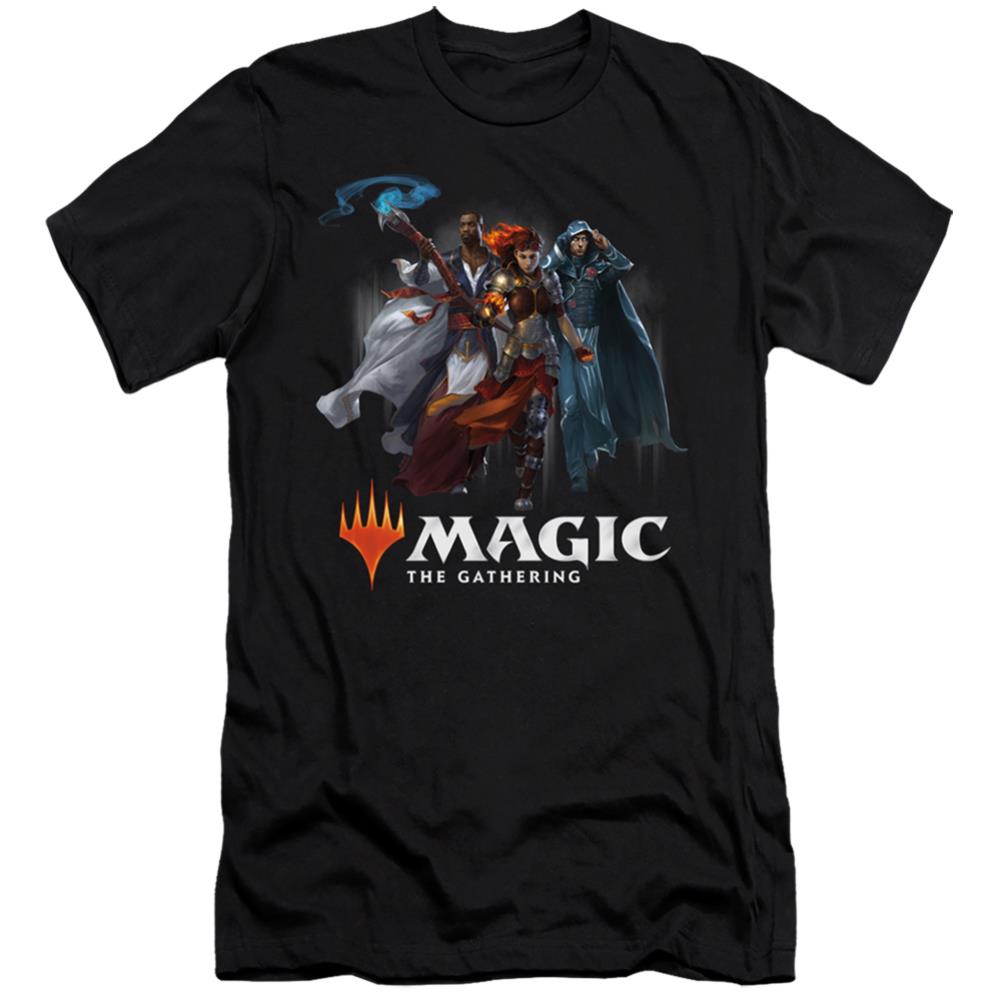 Magic The Gathering Planeswalkers Men's Ultra-Soft 30/1 Cotton Slim Short-Sleeve T-Shirt