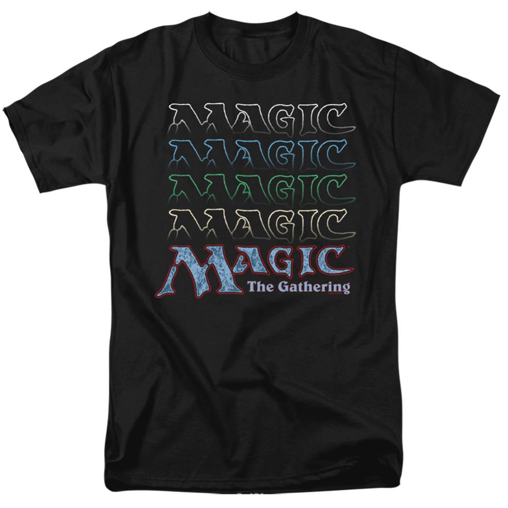 Magic The Gathering Retro Logo Repeat Men's 18/1 Cotton Short-Sleeve T-Shirt