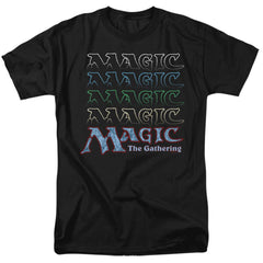 Magic The Gathering Retro Logo Repeat Men's 18/1 Cotton Short-Sleeve T-Shirt