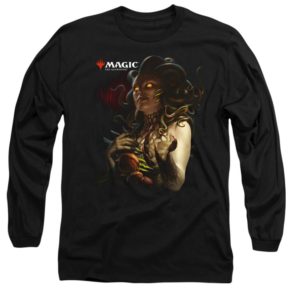 Magic The Gathering Vraska Queen Of Golgari Men's 18/1 Cotton Long-Sleeve T-Shirt