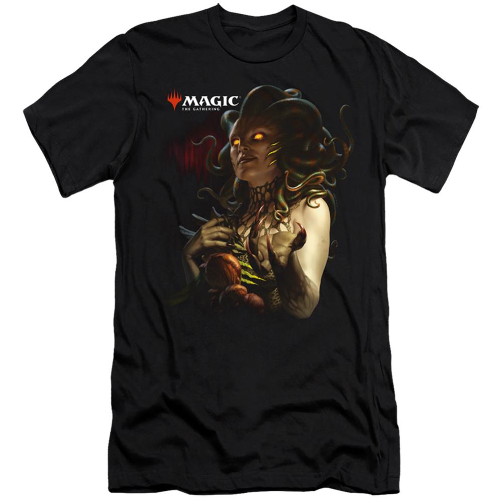 Magic The Gathering Vraska Queen Of Golgari Men's Ultra-Soft 30/1 Cotton Slim Short-Sleeve T-Shirt