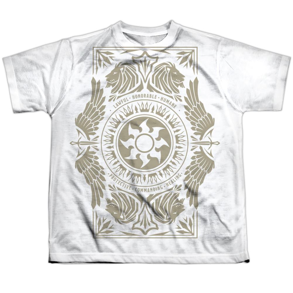 Magic The Gathering White Mana Youth Regular Fit Poly Short-Sleeve T-Shirt