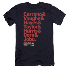 Major League Team Roster Men's Ultra-Soft 30/1 Cotton Slim Short-Sleeve T-Shirt