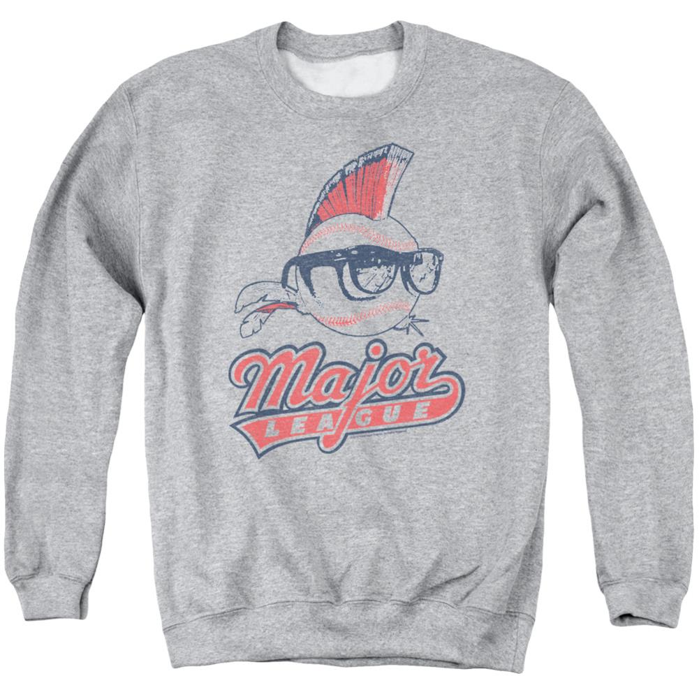 Major League Vintage Logo Men's Crewneck 50 50 Poly Long-Sleeve T-Shirt