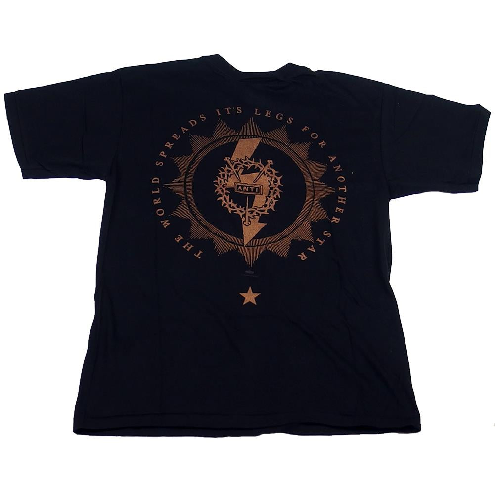 Marilyn Manson Men's Copper Glitter Antichrist Superstar Logo Black T-Shirt