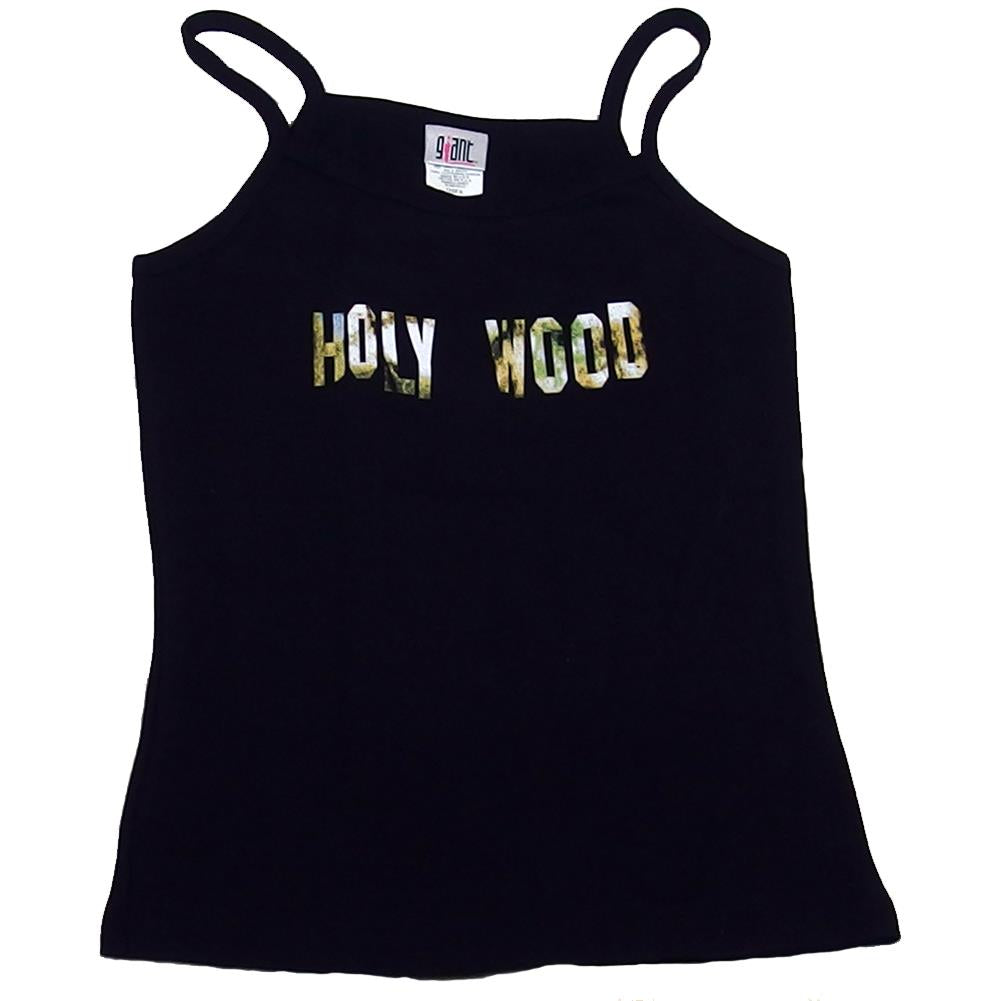 Marilyn Manson Women's Holy Wood Logo Black Strap Cami Babydoll Tank Top