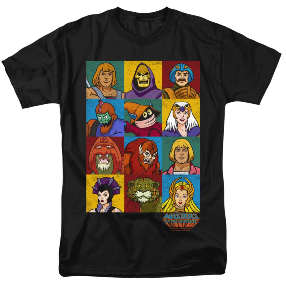 Masters Of The Universe Character Heads Men's 18/1 Cotton Short-Sleeve T-Shirt