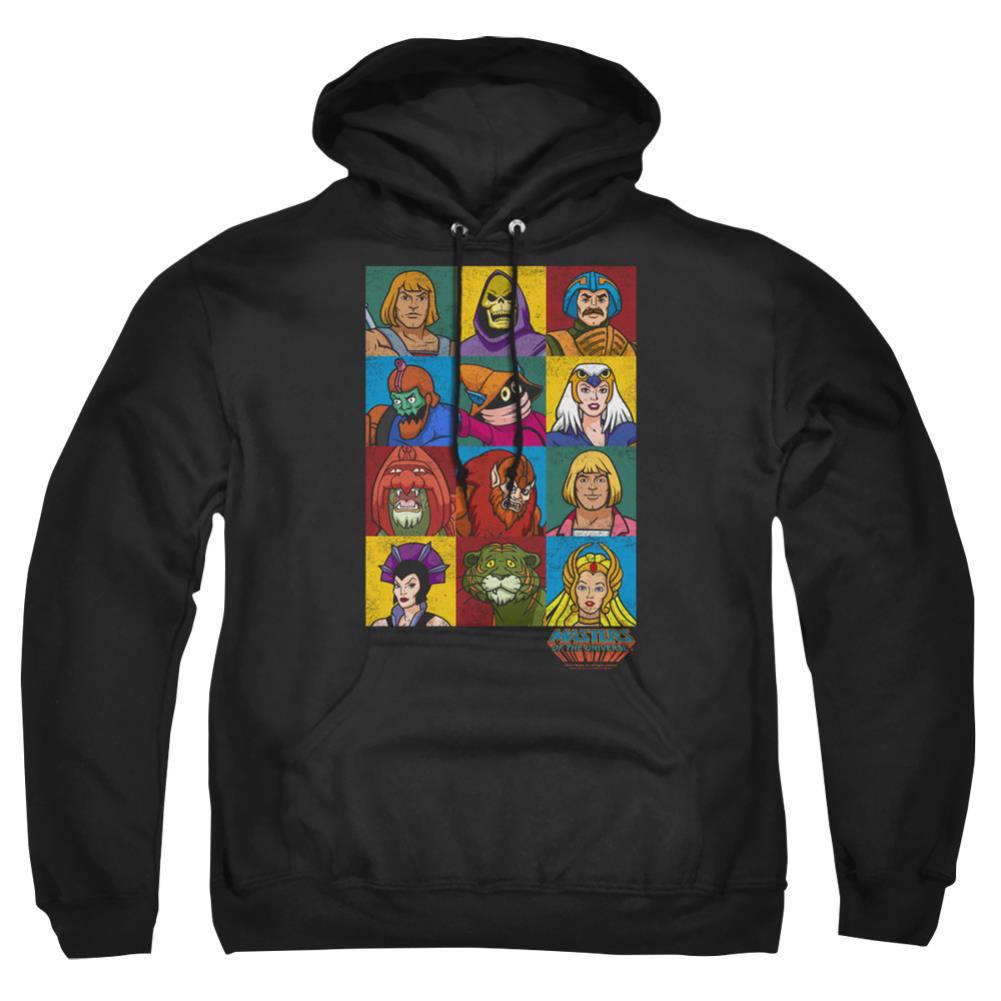 Masters Of The Universe Character Heads Men's Pull-Over 75 25 Poly Hoodie
