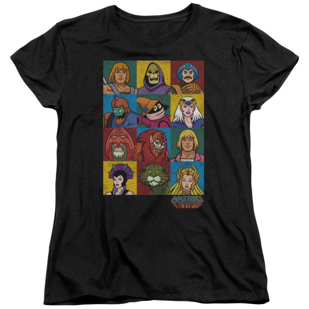 Masters Of The Universe Character Heads Women's 18/1 Cotton Short-Sleeve T-Shirt
