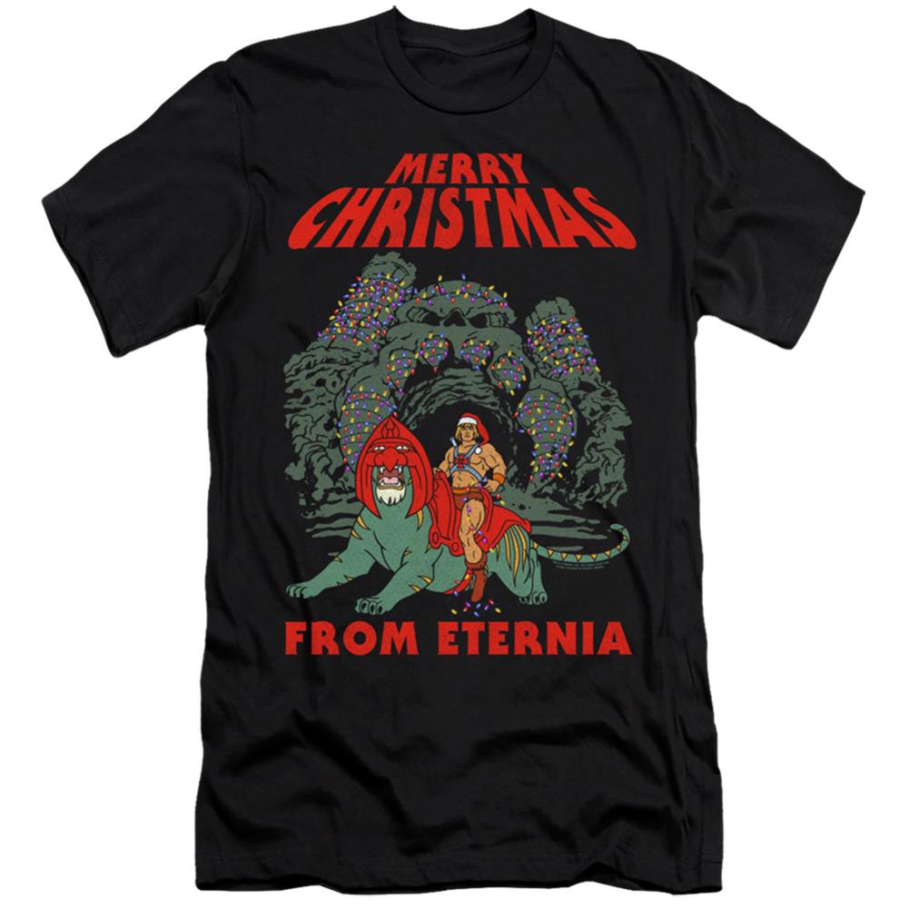 Masters Of The Universe Eternia Christmas Men's Ultra-Soft 30/1 Cotton Slim Short-Sleeve T-Shirt