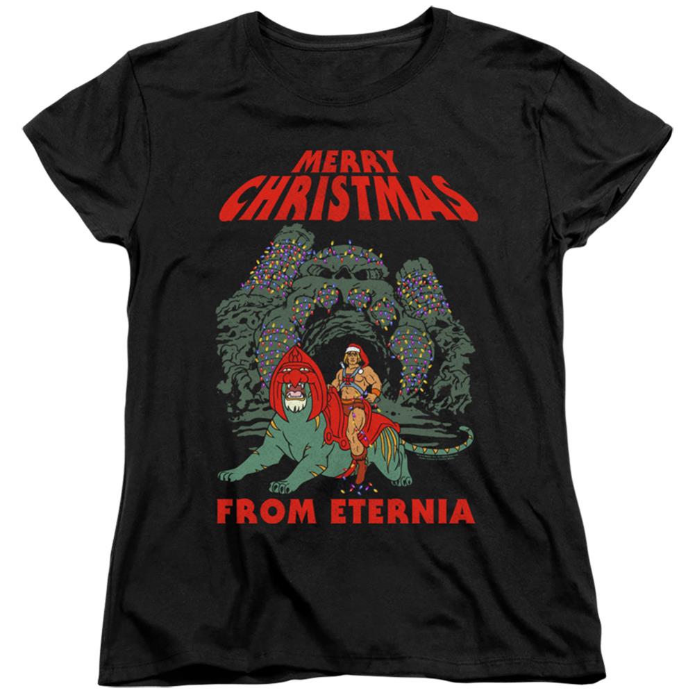 Masters Of The Universe Eternia Christmas Women's 18/1 Cotton Short-Sleeve T-Shirt