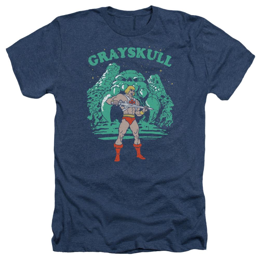 Masters Of The Universe Grayskull Nights Men's 30/1 Heather 60 40 Poly Short-Sleeve T-Shirt