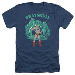 Masters Of The Universe Grayskull Nights Men's 30/1 Heather 60 40 Poly Short-Sleeve T-Shirt