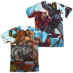 Masters Of The Universe Heroes And Villains (Front/Back Print) Men's Regular Fit Polyester Short-Sleeve T-Shirt
