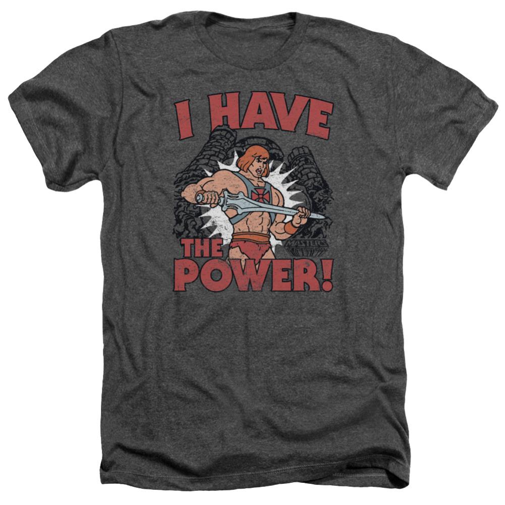 Masters Of The Universe I Have The Power Men's 30/1 Heather 60 40 Poly Short-Sleeve T-Shirt