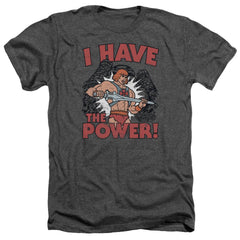Masters Of The Universe I Have The Power Men's 30/1 Heather 60 40 Poly Short-Sleeve T-Shirt