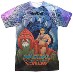 Masters Of The Universe Protecting Grayskull Men's Regular Fit Polyester Short-Sleeve T-Shirt