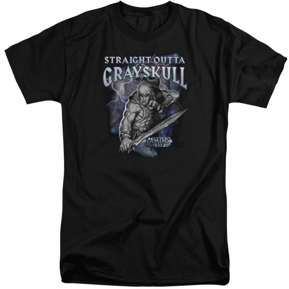 Masters Of The Universe Straight Outta Grayskull Men's 18/1 Tall Cotton Short-Sleeve T-Shirt